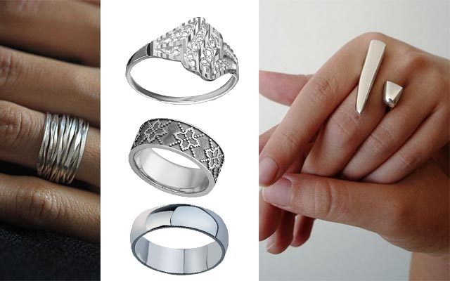 Как выбрать серебряные кольца