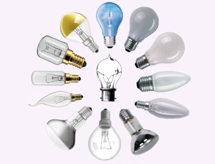 Лампочки: 5 основных видов