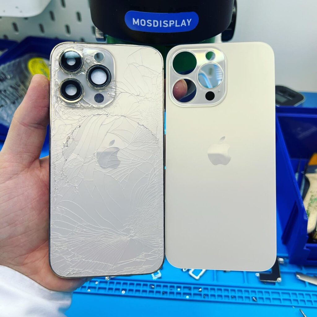 Оптимальные условия для проведения замены стекла задней крышки iPhone 13