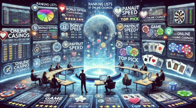 Рейтинговые списки онлайн-казино: составление и выбор проекта